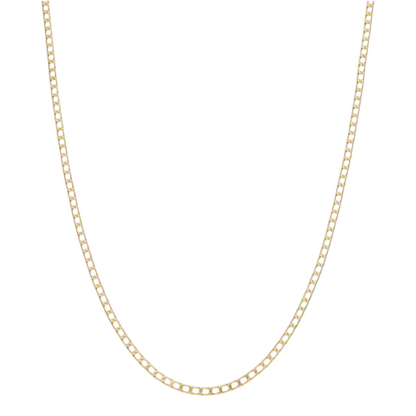 Collar eslabón encontrado en oro amarillo 14 kilates.