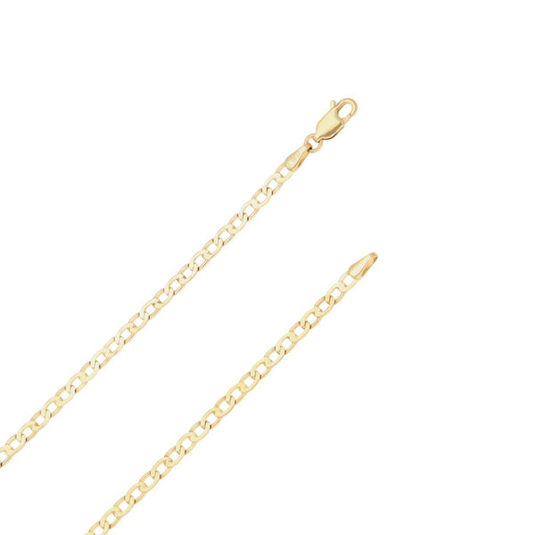 Collar eslabón encontrado en oro amarillo 14 kilates.