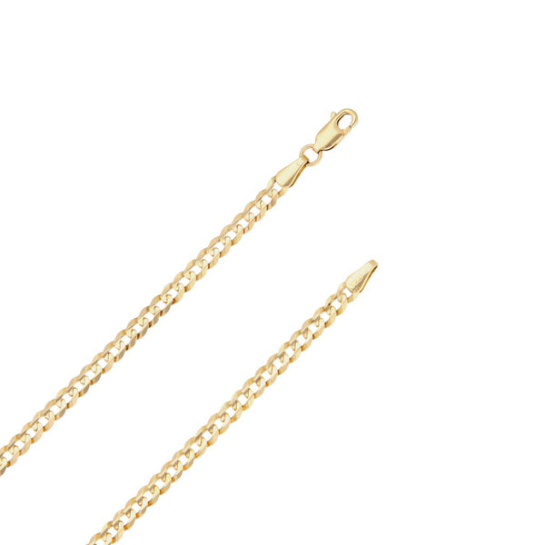 Collar eslabón barbado en oro amarillo 14 kilates.