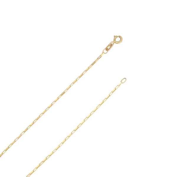 Collar eslabón cruzado y medalla motivo Madona en oro amarillo 14 kilates.-