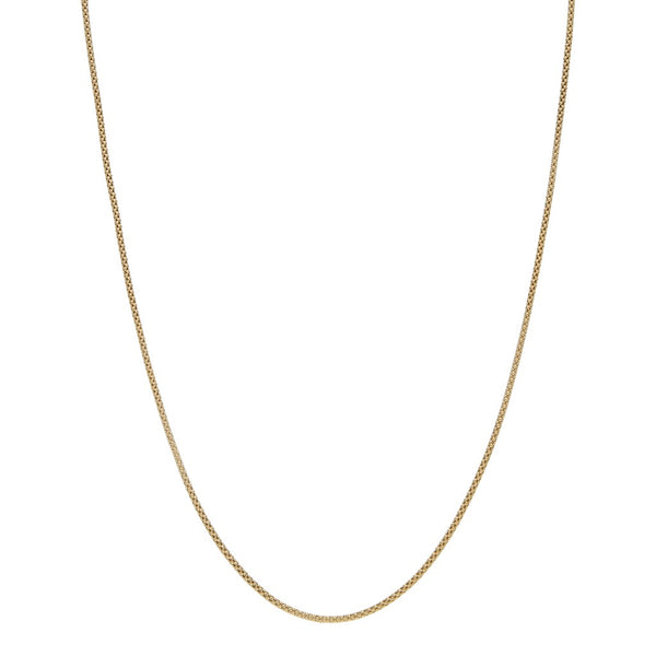 Collar eslabón tejido en oro amarillo 14 kilates.