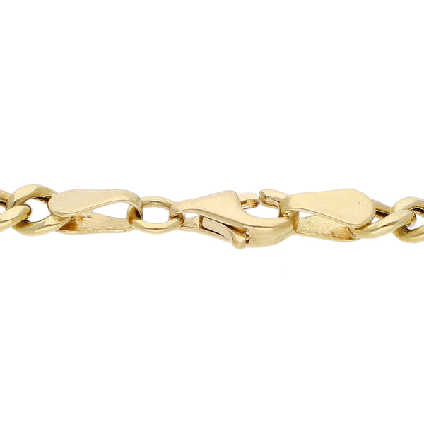 Pulsera eslabón encontrado firma Tous con aplicaciones motivo figuras diferentes en oro amarillo 18 kilates.