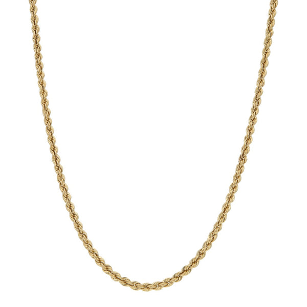 Collar eslabón torzal en oro amarillo 14 kilates.