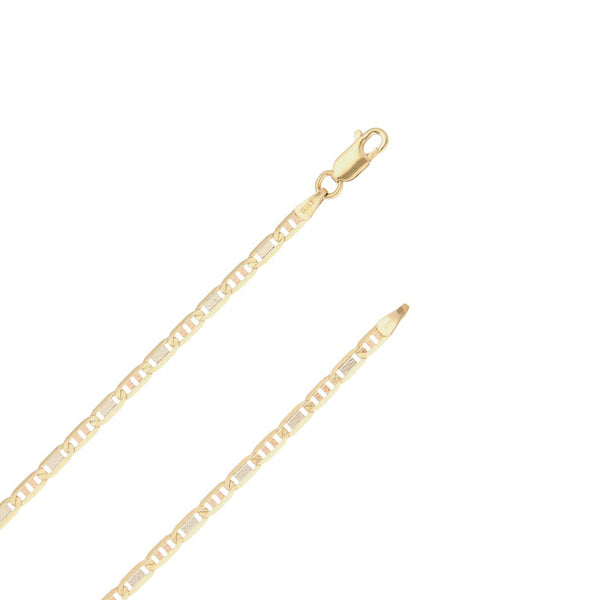 Collar eslabón nudo marino en oro amarillo 14 kilates.