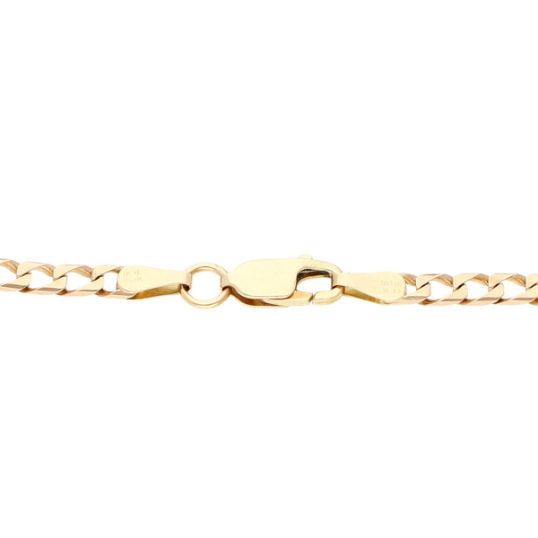 Pulsera eslabón encontrado en oro rosa 14 kilates.