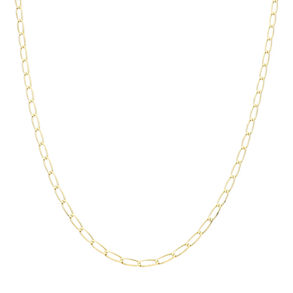 Collar eslabón encontrado en oro amarillo 14 kilates.