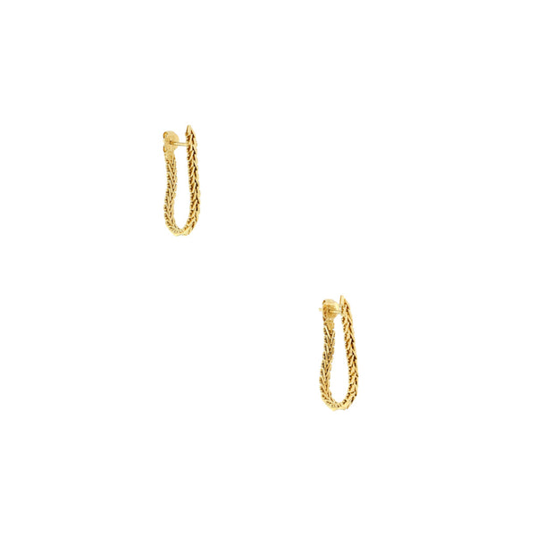 Broqueles boleados en oro amarillo 18 kilates.