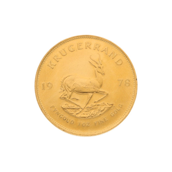 Moneda Krugerrand South África en oro amarillo 22 kilates.