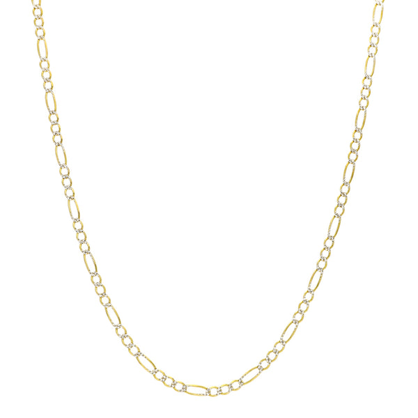 Collar de tres eslabones por uno en oro amarillo 14 kilates.