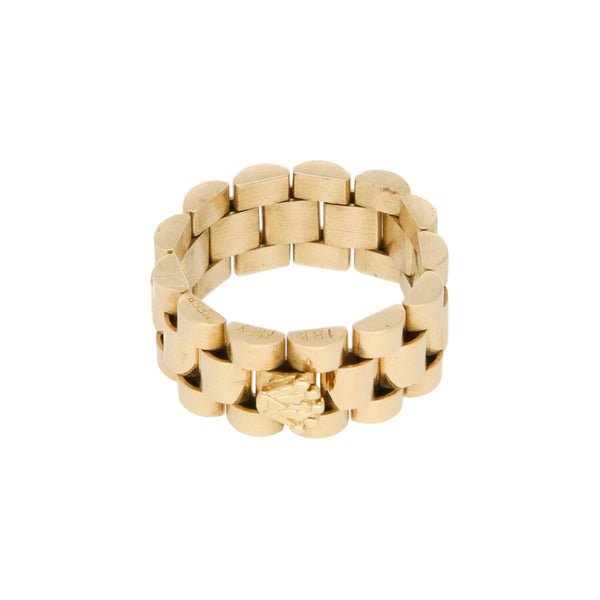 Anillo articulado en oro amarillo 18 kilates.