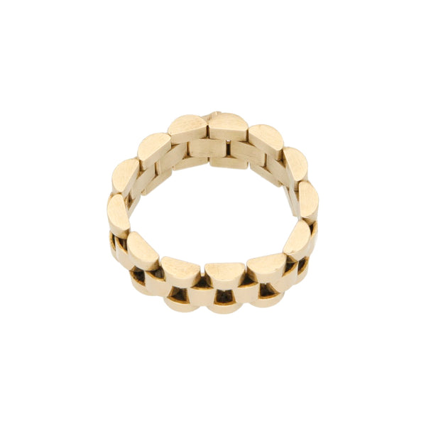 Anillo articulado en oro amarillo 18 kilates.