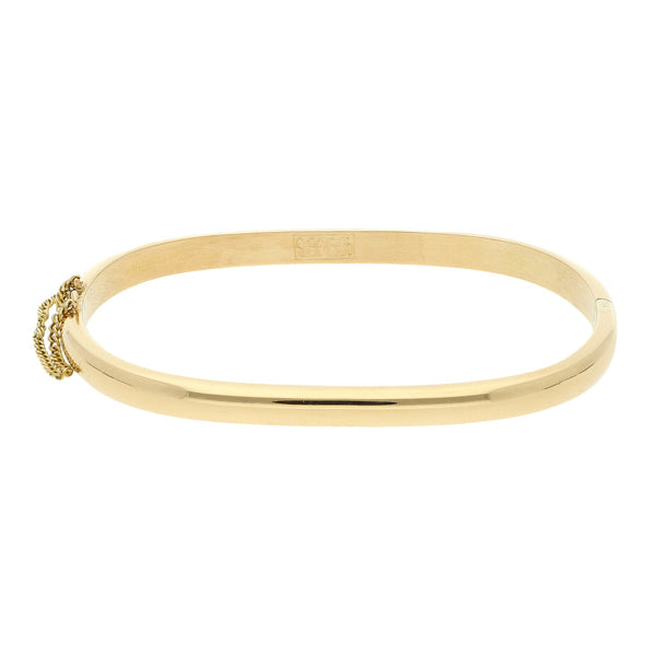 Pulsera de arillo articulada en oro amarillo 18 kilates.