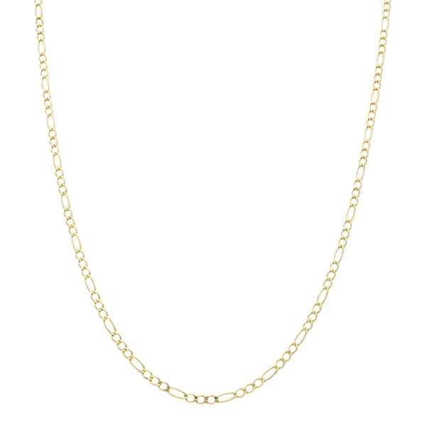 Collar de tres eslabones por uno en oro amarillo 14 kilates.