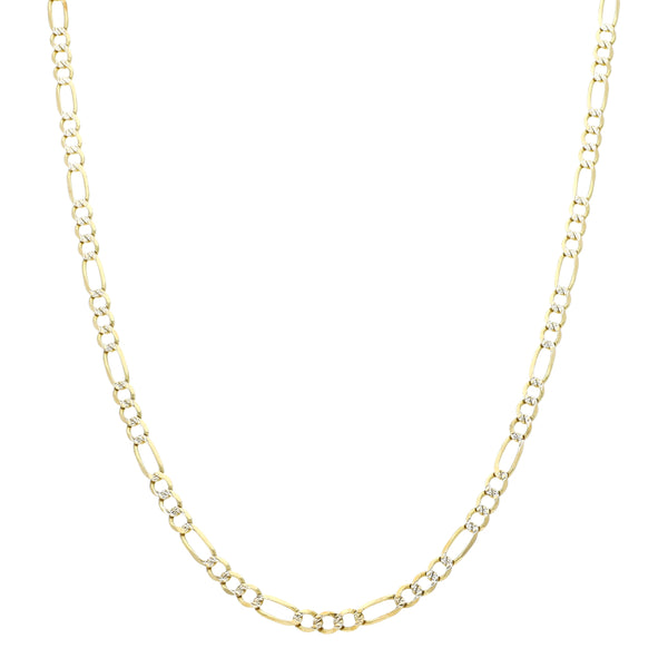 Collar de tres eslabones por uno en oro amarillo 14 kilates.