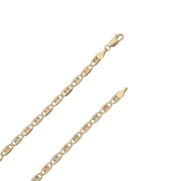 Collar eslabón nudo marino en oro amarillo 14 kilates.