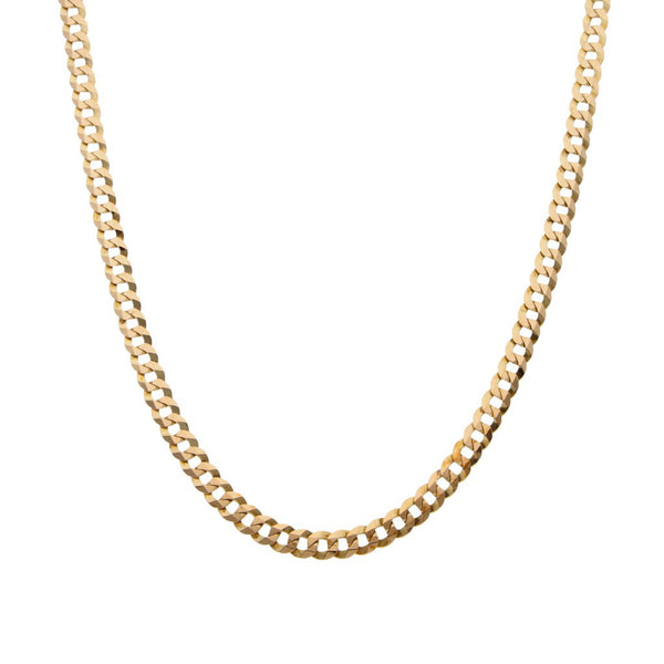 Collar eslabón encontrado en oro amarillo 14 kilates.