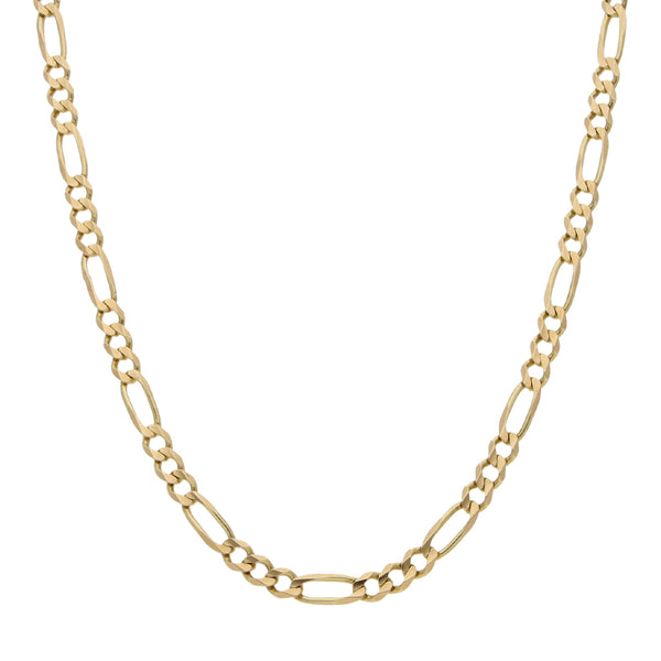 Collar de tres eslabones por uno en oro amarillo 14 kilates.