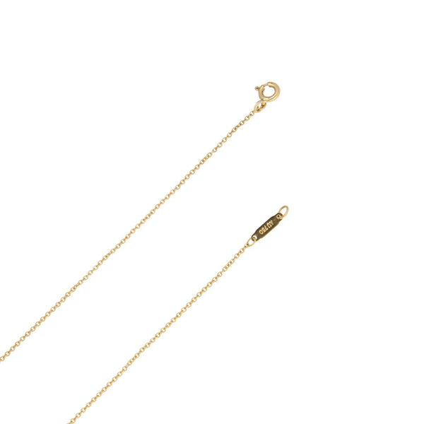 Gargantilla eslabón cruzado firma Tiffany & Co. con colgante motivo aros en oro amarillo 18 kilates.