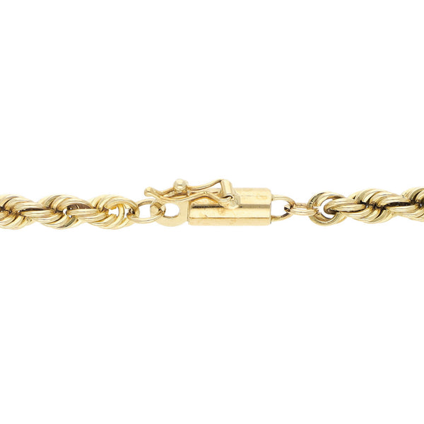 Pulsera eslabón torzal en oro amarillo 14 kilates.