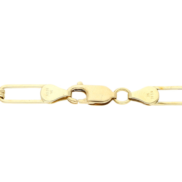 Pulsera eslabón articulado en oro amarillo 14 kilates.