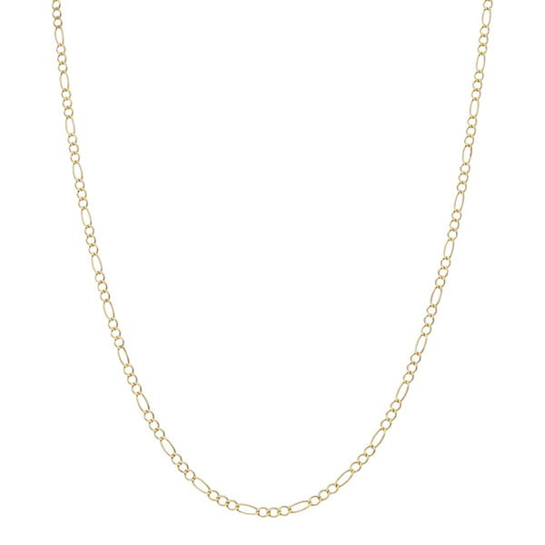 Collar de tres eslabones por uno en oro amarillo 14 kilates.