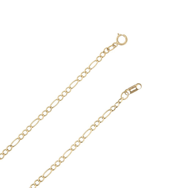 Collar de tres eslabones por uno en oro amarillo 14 kilates.