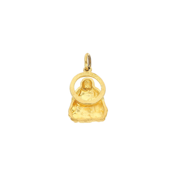 Dije diseño especial motivo Buda en oro amarillo 24 kilates.