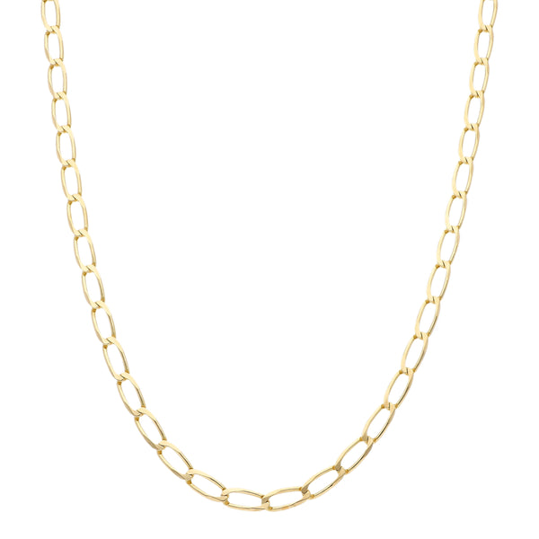 Collar eslabón encontrado en oro amarillo 14 kilates.