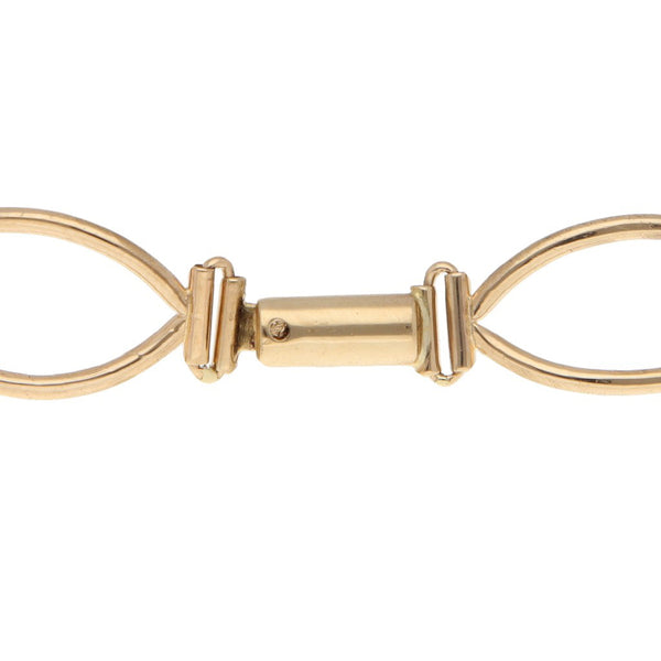 Pulsera eslabón articulado en oro amarillo 14 kilates.