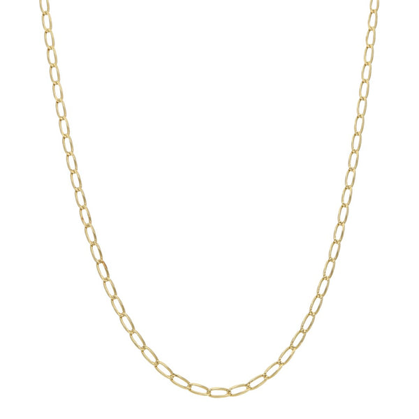 Collar eslabón encontrado en oro amarillo 14 kilates.