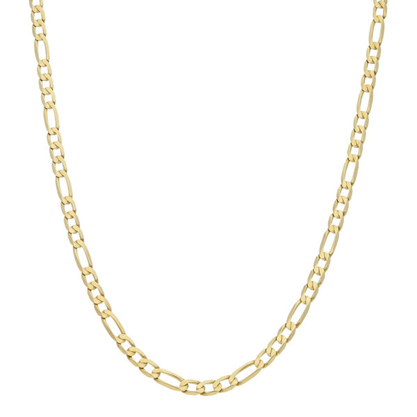 Collar de tres eslabones por uno en oro amarillo 14 kilates.