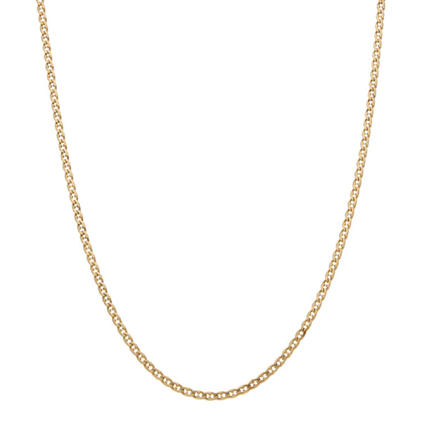 Collar eslabón nudo marino en oro amarillo 14 kilates.