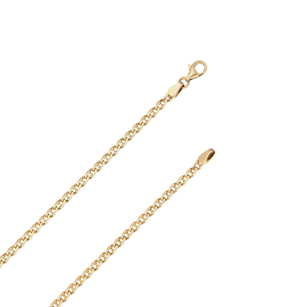 Collar eslabón nudo marino en oro amarillo 14 kilates.
