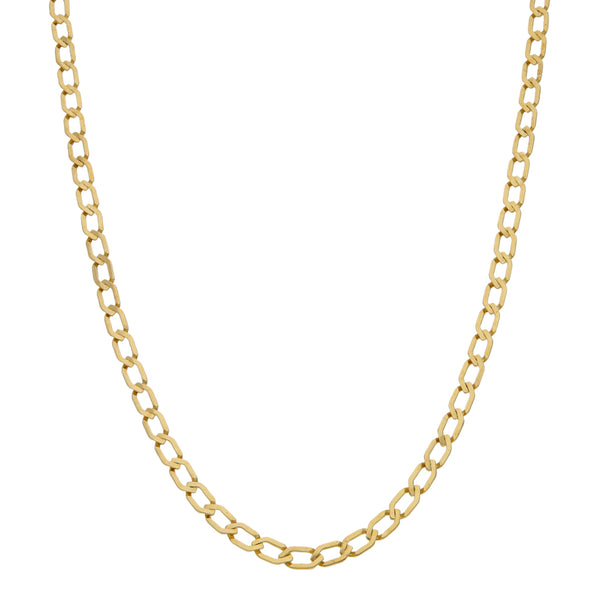 Collar eslabón encontrado en oro amarillo 18 kilates.