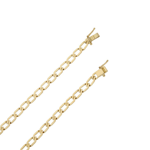 Collar eslabón encontrado en oro amarillo 18 kilates.