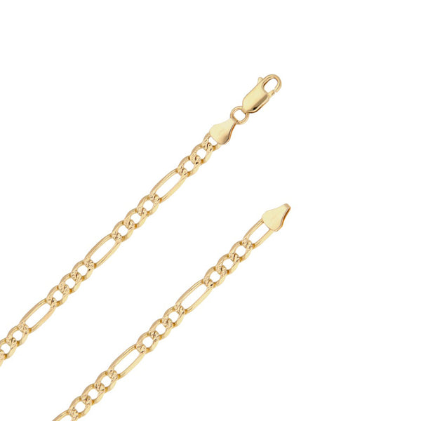 Collar de tres eslabones por uno en oro amarillo 12 kilates.
