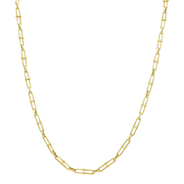 Gargantilla eslabón articulado en oro amarillo 18 kilates.