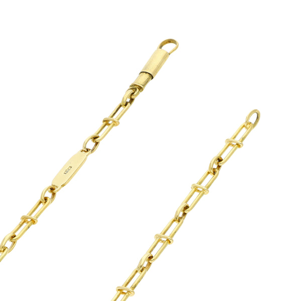 Gargantilla eslabón articulado en oro amarillo 18 kilates.