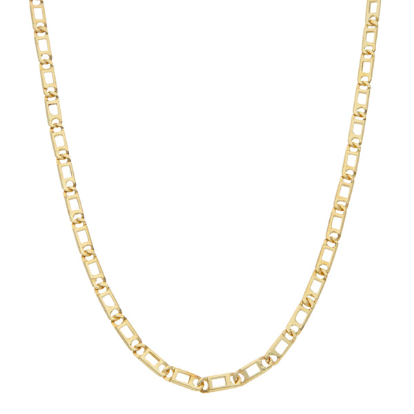 Collar nudo egipcio en oro amarillo 14 kilates.