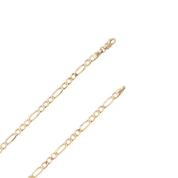 Collar de tres eslabones por uno en oro rosa 14 kilates.