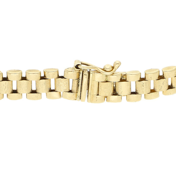 Esclava eslabón articulado en oro amarillo 14 kilates.