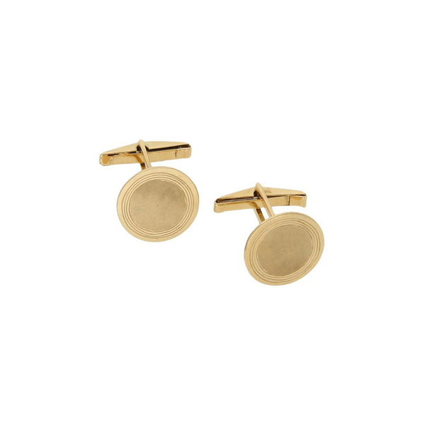 Mancuernillas diseño especial en oro amarillo 14 kilates.
