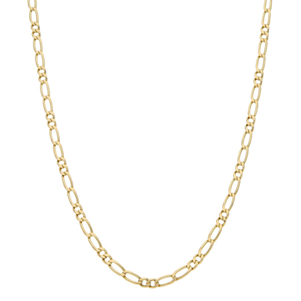 Collar eslabón combinado en oro amarillo 14 kilates.