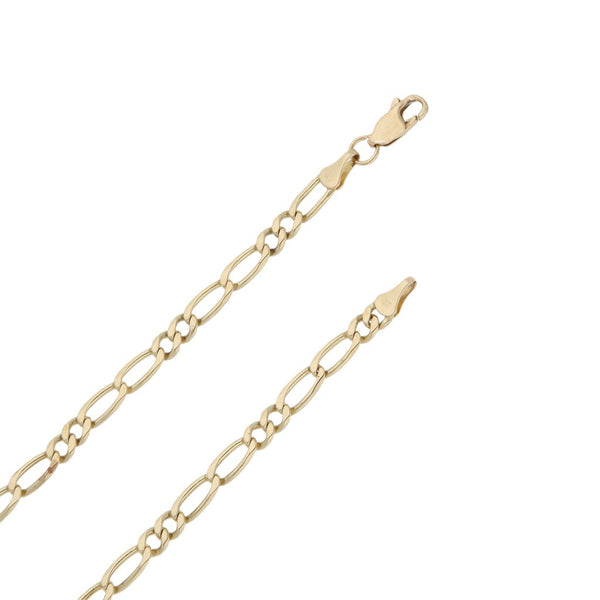 Collar eslabón combinado en oro amarillo 14 kilates.