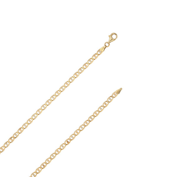 Collar eslabón nudo marino en oro amarillo 14 kilates.