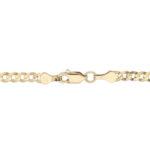 Pulsera eslabón encontrado en oro amarillo 14 kilates.
