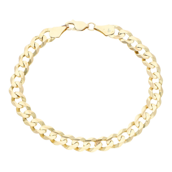 Pulsera eslabón encontrado en oro amarillo 14 kilates.
