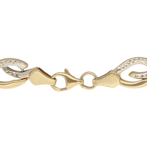 Pulsera eslabón articulado en oro amarillo 14 kilates.