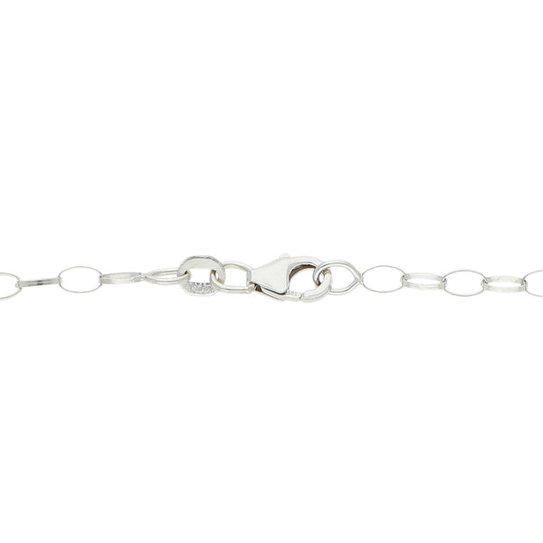 Pulsera eslabón cruzado con colgantes motivo libélula en oro dos tonos 14 kilates.