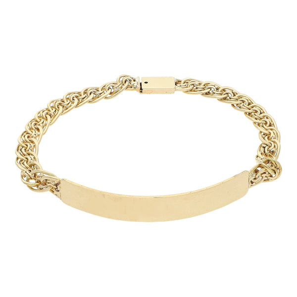 Esclava eslabón articulado en oro amarillo 14 kilates.